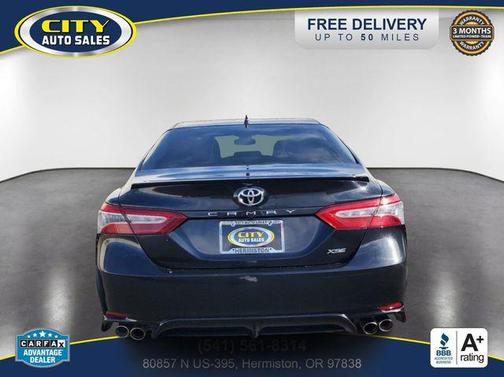 Midnight Black Metallic 2020 Toyota Camry XSE