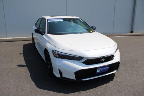 Platinum White Pearl 2026 Honda Civic Hybrid Sport
