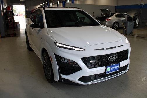 Lunar White 2023 Hyundai KONA N Line