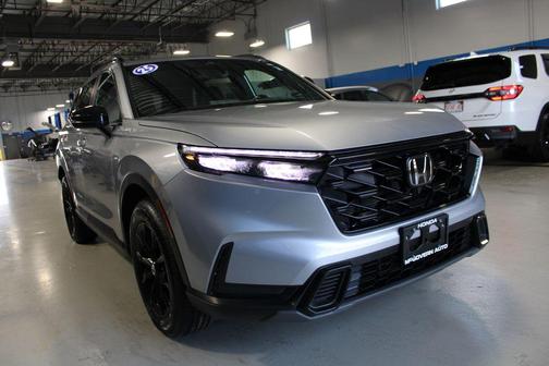 Solar Silver Metallic 2025 Honda CR-V Hybrid Sport