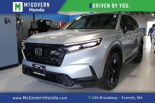 Solar Silver Metallic 2025 Honda CR-V Hybrid Sport