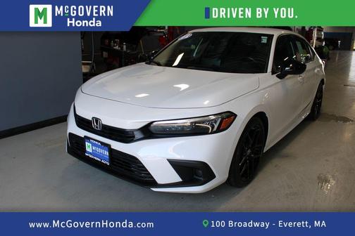 Platinum White Pearl 2022 Honda Civic Sport