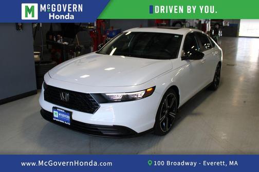 Platinum White Pearl 2024 Honda Accord Hybrid Sport