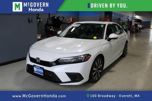 Platinum White Pearl 2023 Honda Civic EX