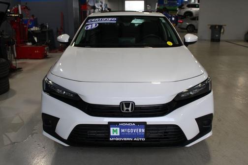 Platinum White Pearl 2023 Honda Civic EX