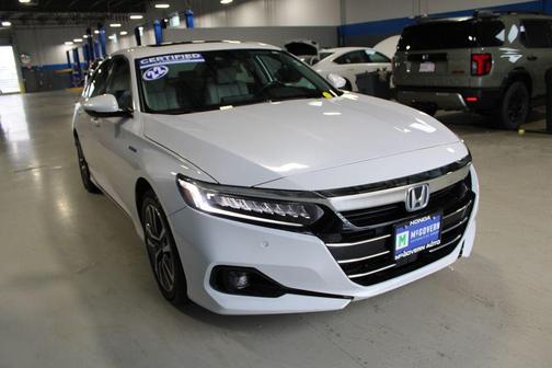 Platinum White 2022 Honda Accord Hybrid EX-L