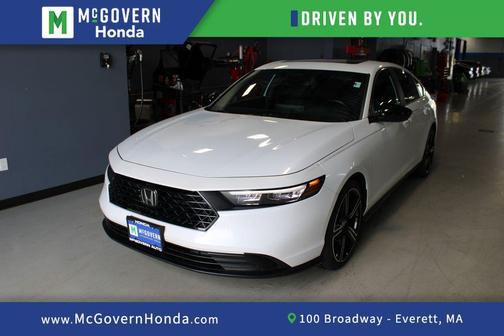 Platinum White Pearl 2023 Honda Accord Hybrid Sport