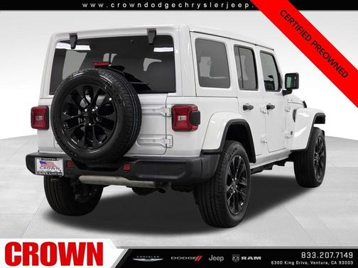 Bright White Clearcoat 2025 Jeep Wrangler 4xe Sahara