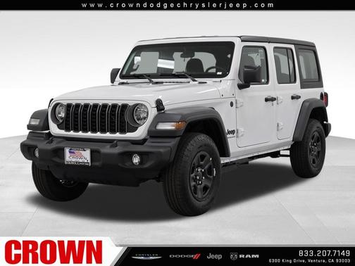Bright White Clearcoat 2026 Jeep Wrangler Sport SUV