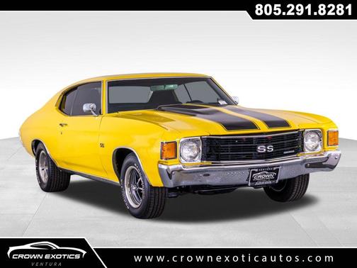 Yellow 1972 Chevrolet Chevelle SS