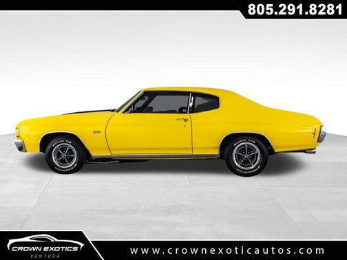 Yellow 1972 Chevrolet Chevelle SS