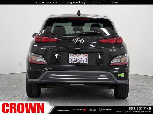 Black 2023 Hyundai KONA EV SE