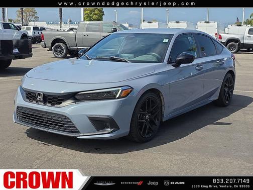 Sonic Gray Pearl 2022 Honda Civic Sport