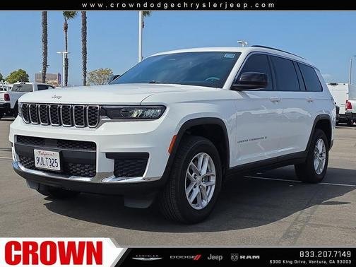 Bright White Clearcoat 2024 Jeep Grand Cherokee L Laredo