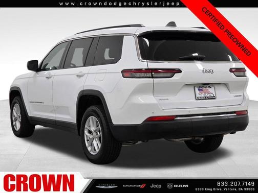 Bright White Clearcoat 2024 Jeep Grand Cherokee L Laredo