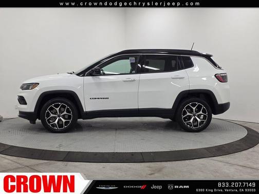 Bright White Clearcoat 2025 Jeep Compass Limited