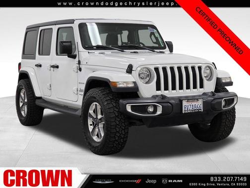 Bright White Clearcoat 2018 Jeep Wrangler Unlimited Sahara
