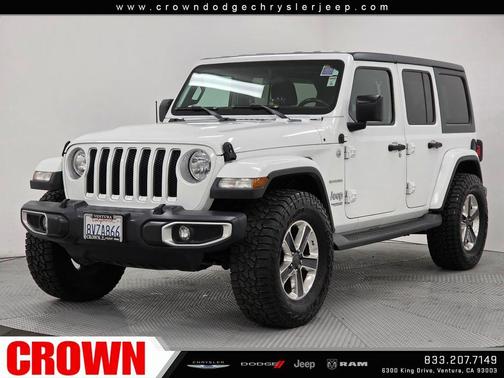 Bright White Clearcoat 2018 Jeep Wrangler Unlimited Sahara