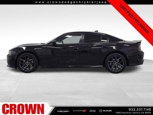 Pitch Black Clearcoat 2023 Dodge Charger GT