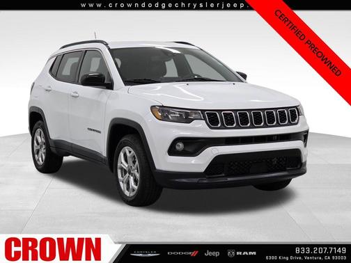 Bright White Clearcoat 2025 Jeep Compass Latitude
