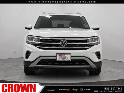 Pure White 2022 Volkswagen Atlas 3.6L SEL