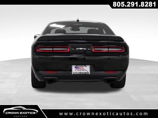 Pitch Black Clearcoat 2023 Dodge Challenger SRT Hellcat