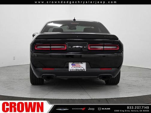 Pitch Black Clearcoat 2023 Dodge Challenger SRT Hellcat