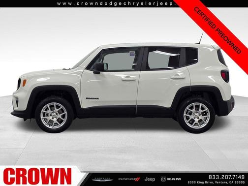 Alpine White Clearcoat 2023 Jeep Renegade Latitude