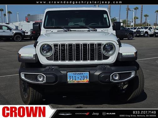 Bright White Clearcoat 2025 Jeep Wrangler 4xe Sahara