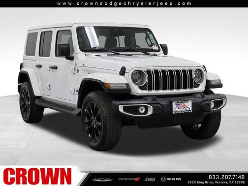 Bright White Clearcoat 2025 Jeep Wrangler 4xe Sahara