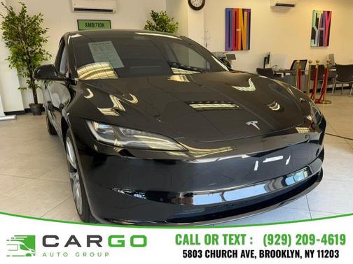 Black 2025 Tesla Model 3 Long Range