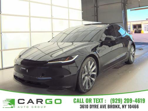 Black 2025 Tesla Model 3 Long Range