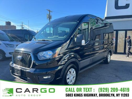 Agate Black Metallic 2024 Ford Transit-350 XLT