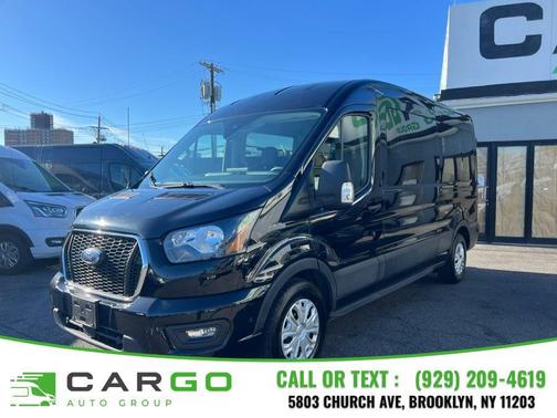 Agate Black Metallic 2024 Ford Transit-350 XLT