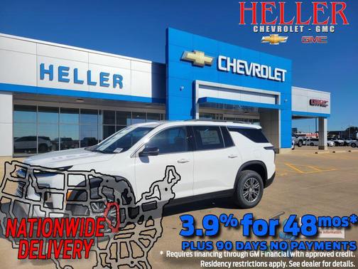 Summit White 2027 Chevrolet Traverse LT
