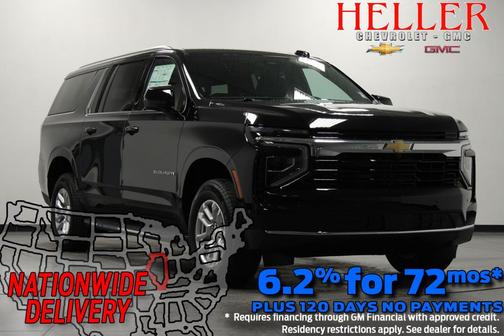Black 2026 Chevrolet Suburban LS