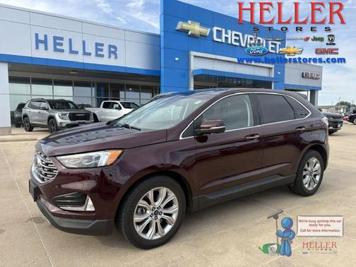Burgundy Velvet Metallic Tinted Clearcoat 2019 Ford Edge Titanium