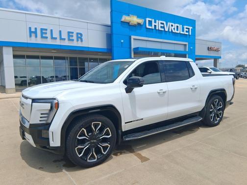 Summit White 2025 GMC Sierra EV Extended Range Denali