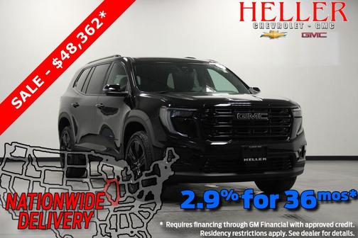 Ebony Twilight Metallic 2026 GMC Acadia Elevation AWD