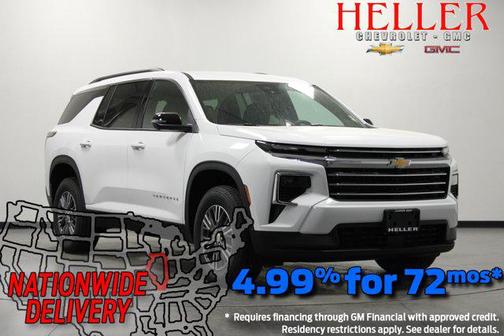 Summit White 2026 Chevrolet Traverse LT