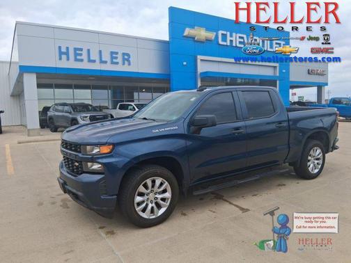Northsky Blue Metallic 2020 Chevrolet Silverado 1500 Custom