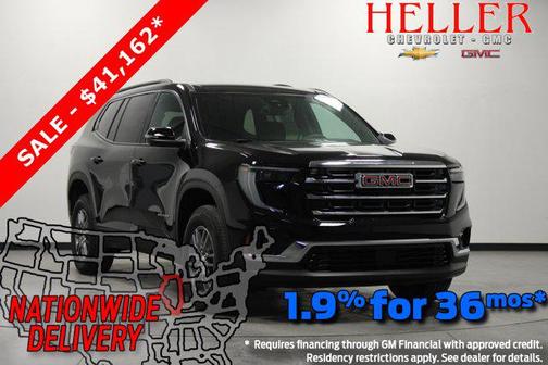 Ebony Twilight Metallic 2025 GMC Acadia FWD Elevation