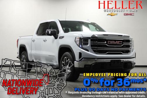Glacier White Tricoat 2026 GMC Sierra 1500 SLT