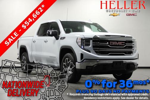 Glacier White Tricoat 2026 GMC Sierra 1500 SLT