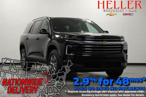 Mosaic Black Metallic 2026 Chevrolet Traverse LT