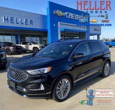 Agate Black 2020 Ford Edge Titanium