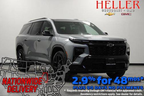 Sterling Gray Metallic 2026 Chevrolet Traverse RS