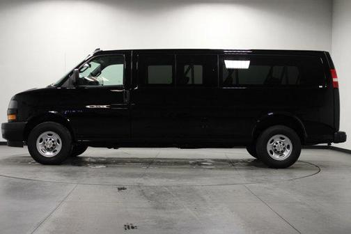 Black 2025 Chevrolet Express 3500 RWD 3500 Extended Wheelbase LS