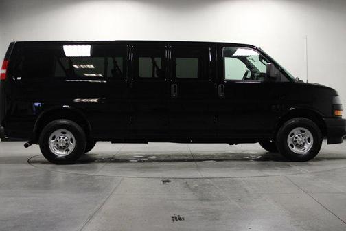 Black 2025 Chevrolet Express 3500 RWD 3500 Extended Wheelbase LS