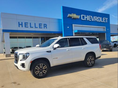 White Frost Tricoat 2021 GMC Yukon 4WD AT4